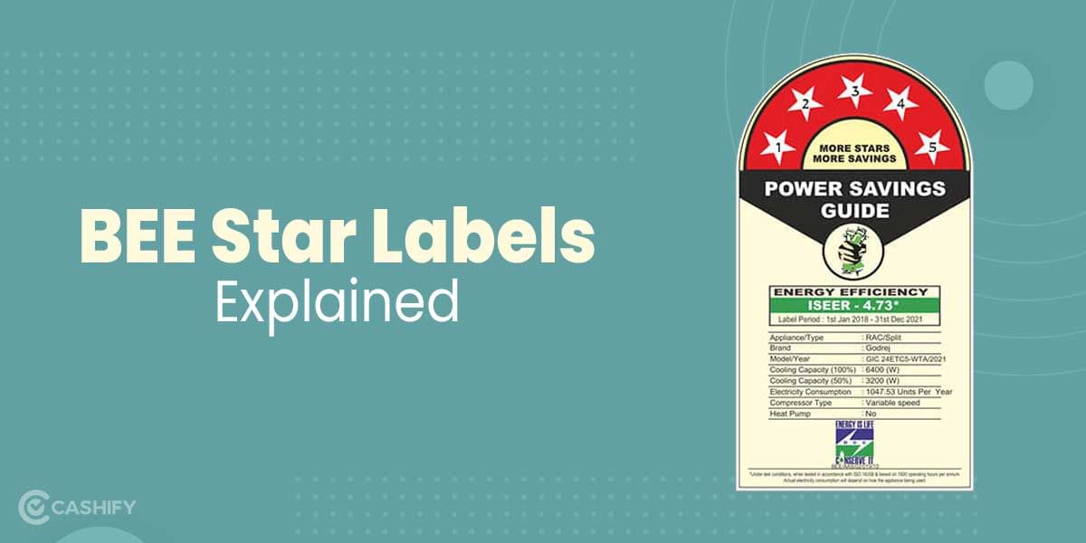BEE Star Labels For Appliances Explained