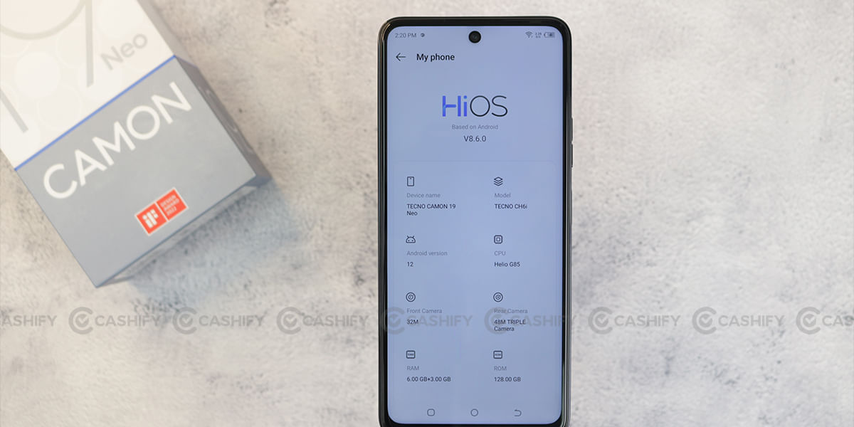 Tecno Camon 19 Neo Performance