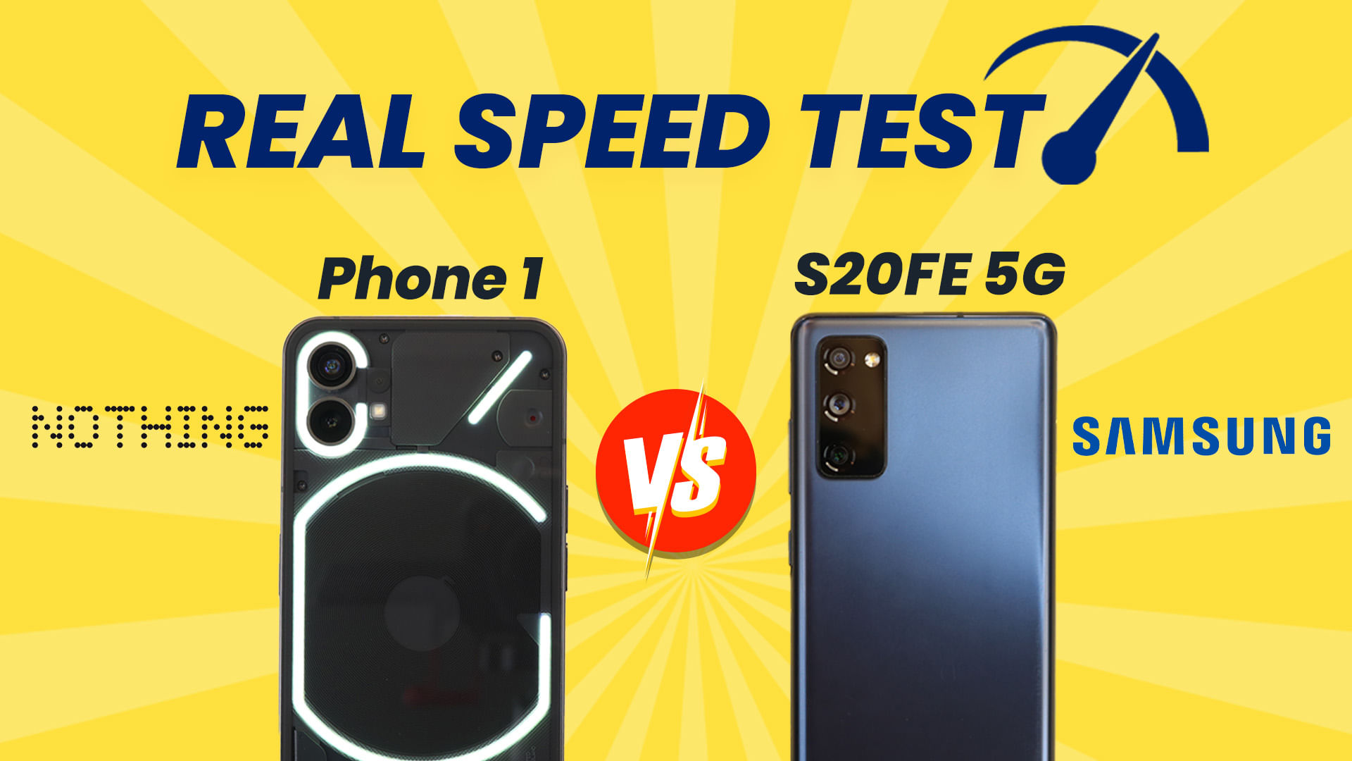 Nothing Phone 1 Vs Samsung S20 FE Speed Test Comparison