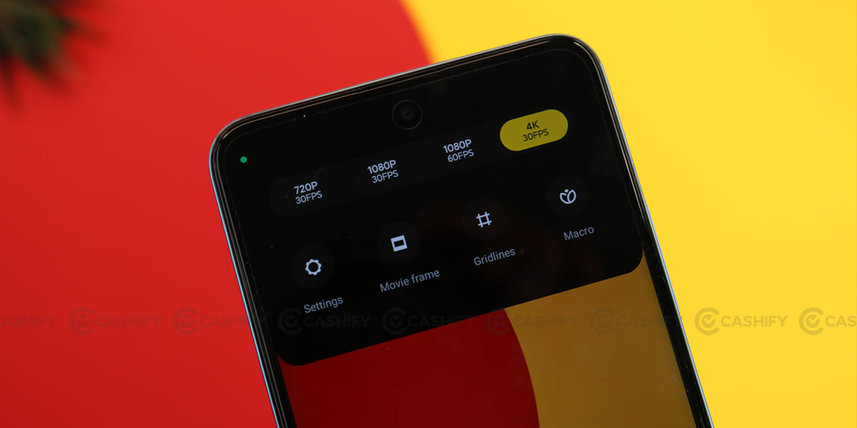 Redmi K50i video recording