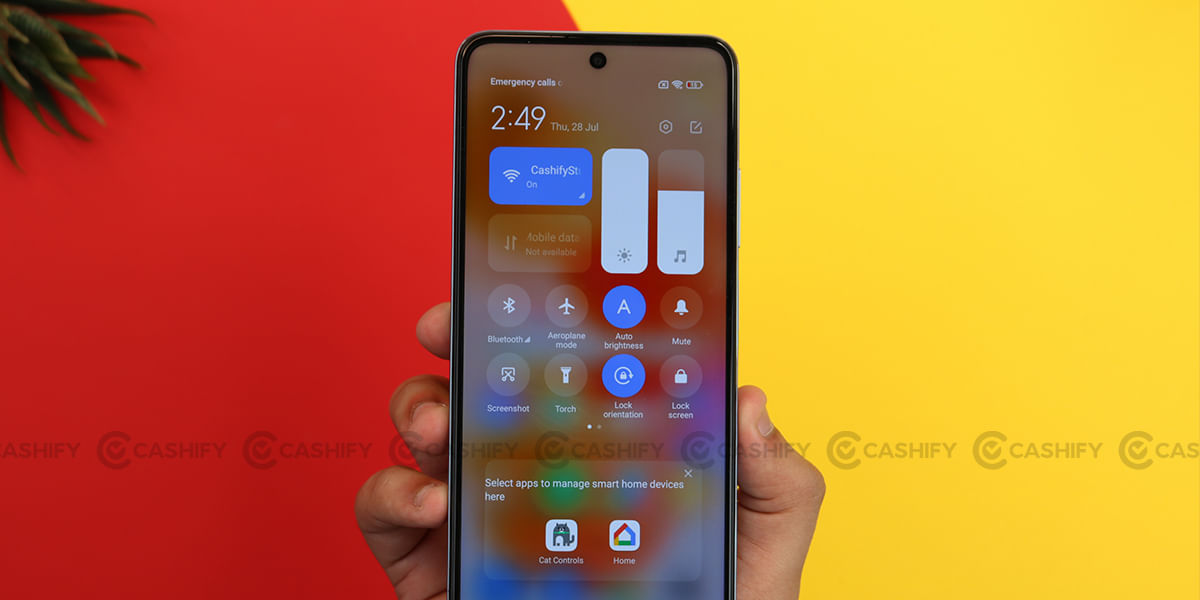 K50i notification shade