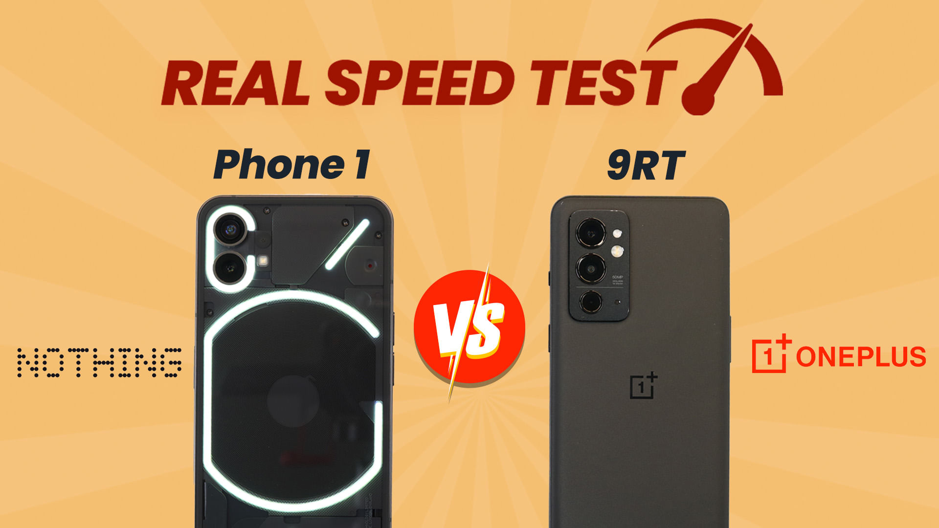 Nothing Phone 1 Vs OnePlus 9RT Real Speed Test Comparison