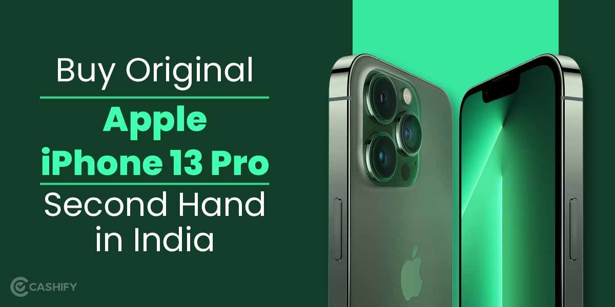 Buy Original Apple iPhone 13 Pro Second Hand In India