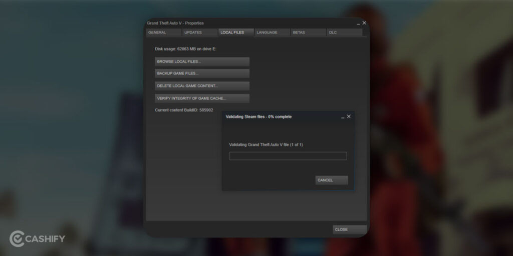 Verify integrity Steam GTA 5