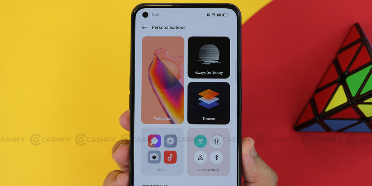 Reno8 customisation options
