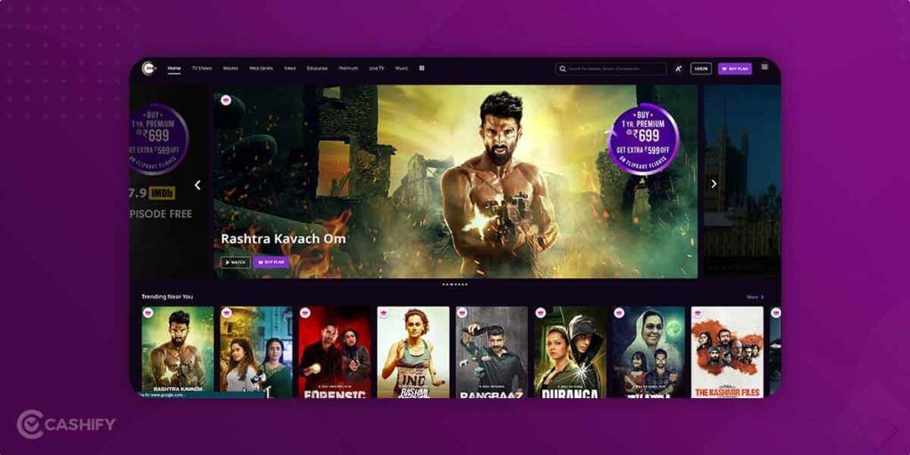 ZEE5 website