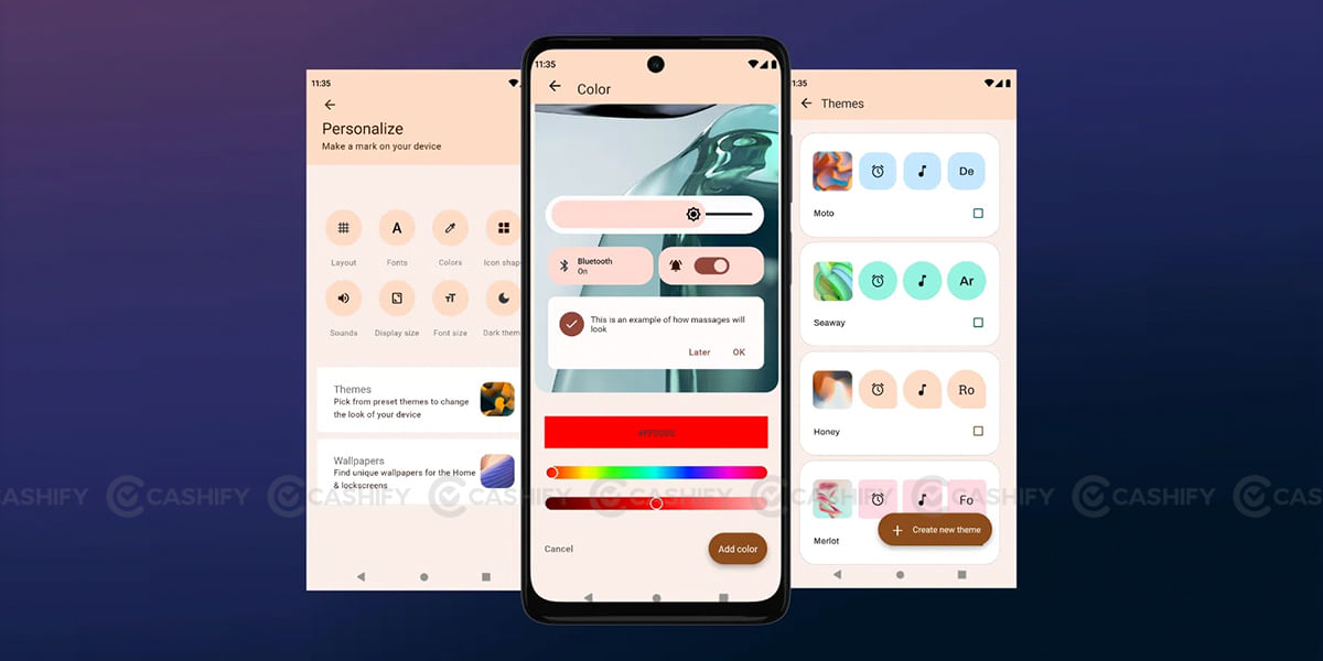Moto G62 UI features
