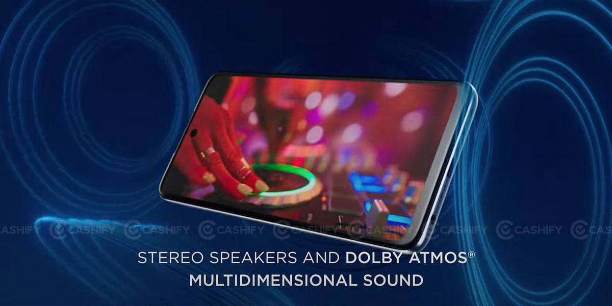 Moto G62 stereo speakers