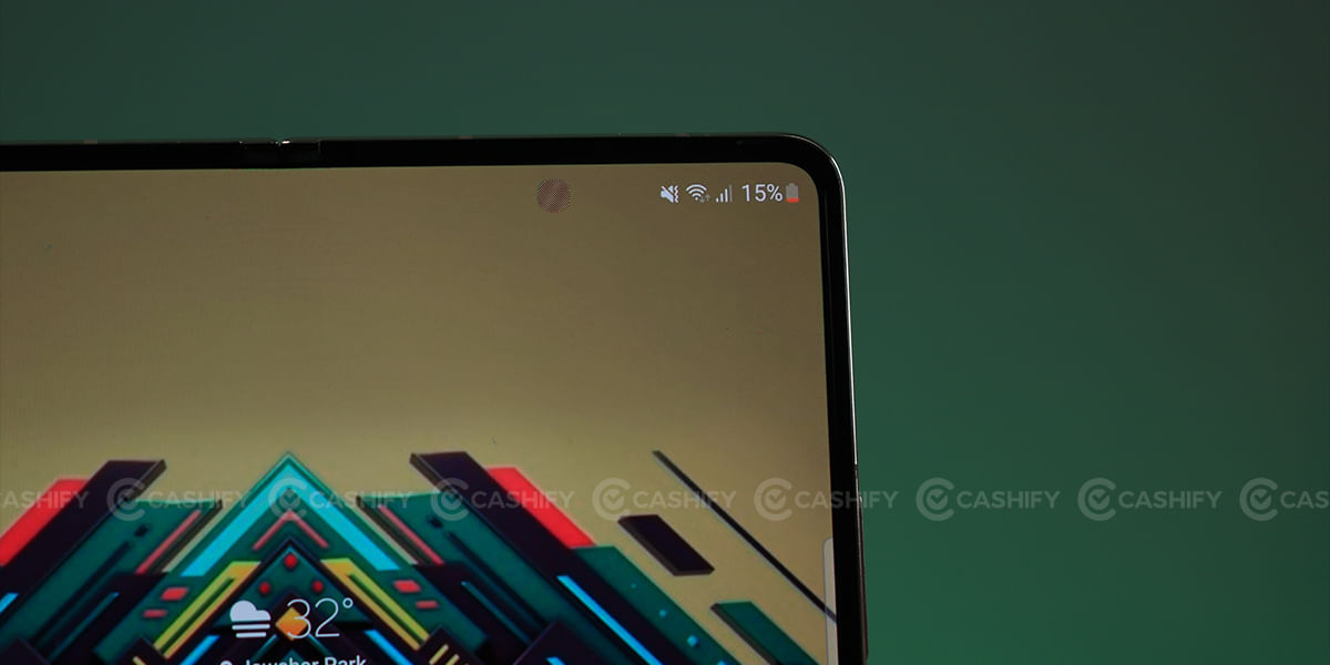 Galaxy Z Fold4 front camera