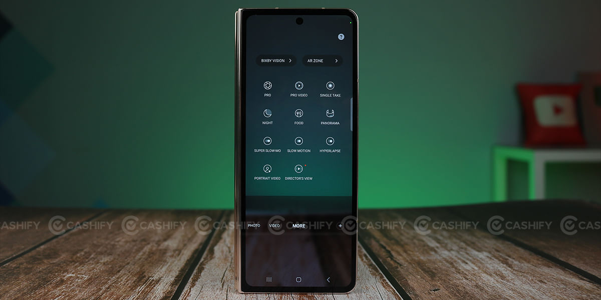 Galaxy Z Fold4 camera modes