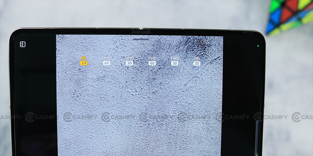 Galaxy Z Fold4 video recording