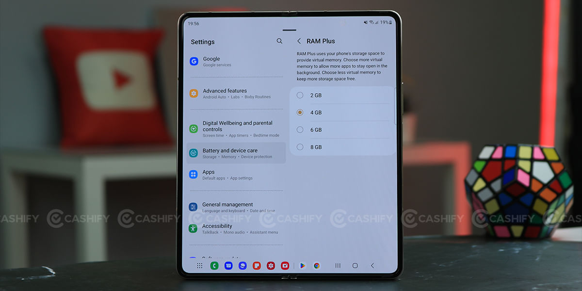 Galaxy Z Fold4 RAM Plus