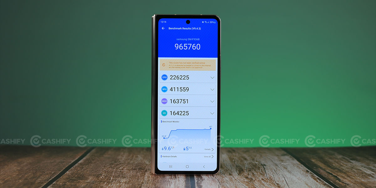 Z Fold4 Antutu benchmark