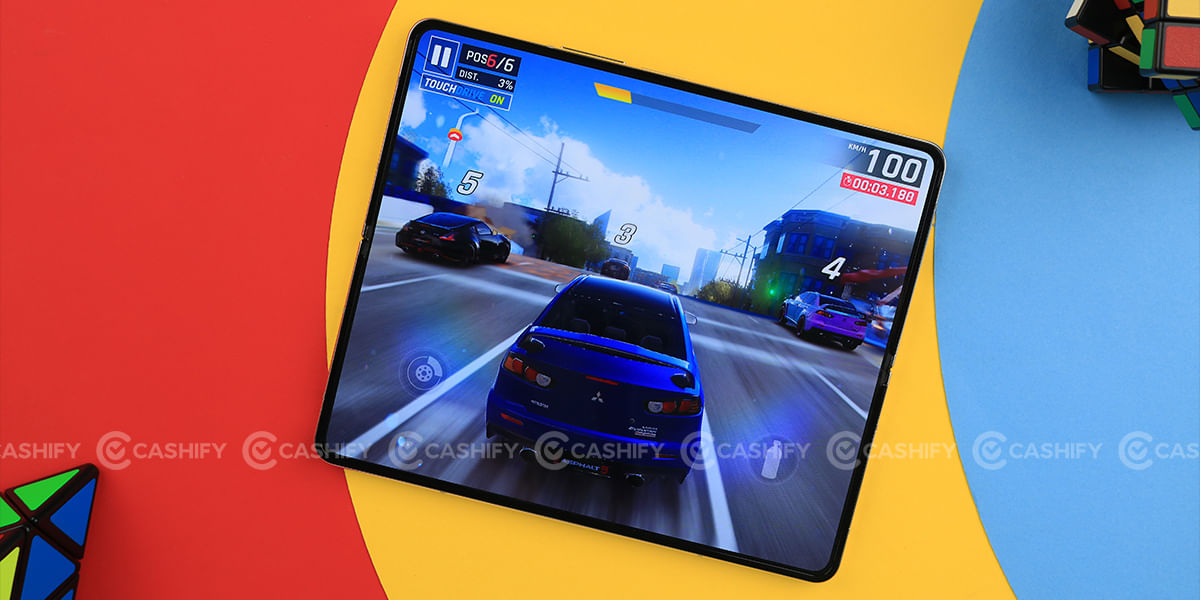 Galaxy Z Fold4 Asphalt 9 gameplay