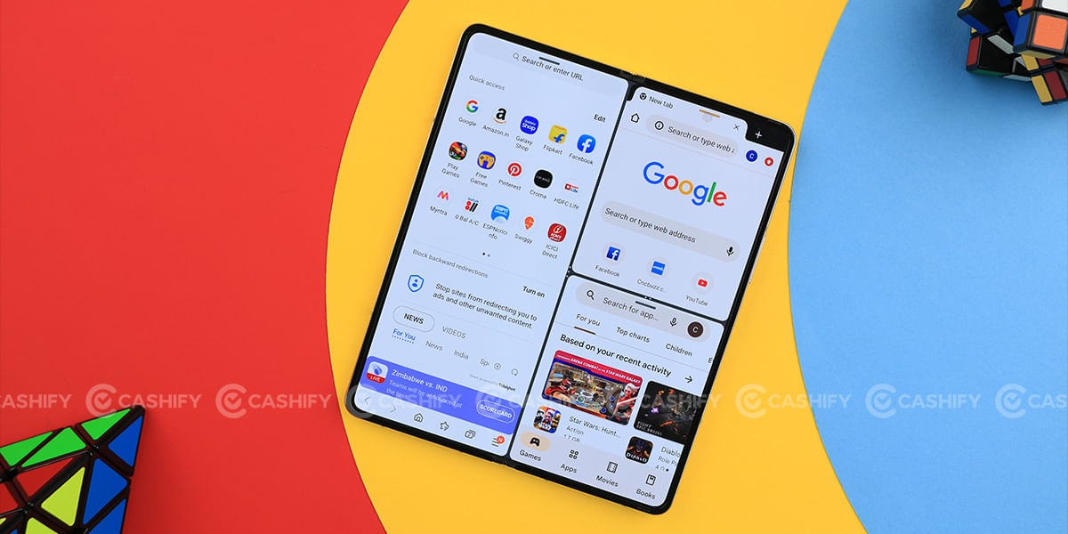 Galaxy Z Fold4 multitasking