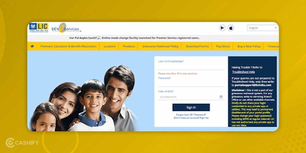 How To Pay LIC Premium Online Step 3
