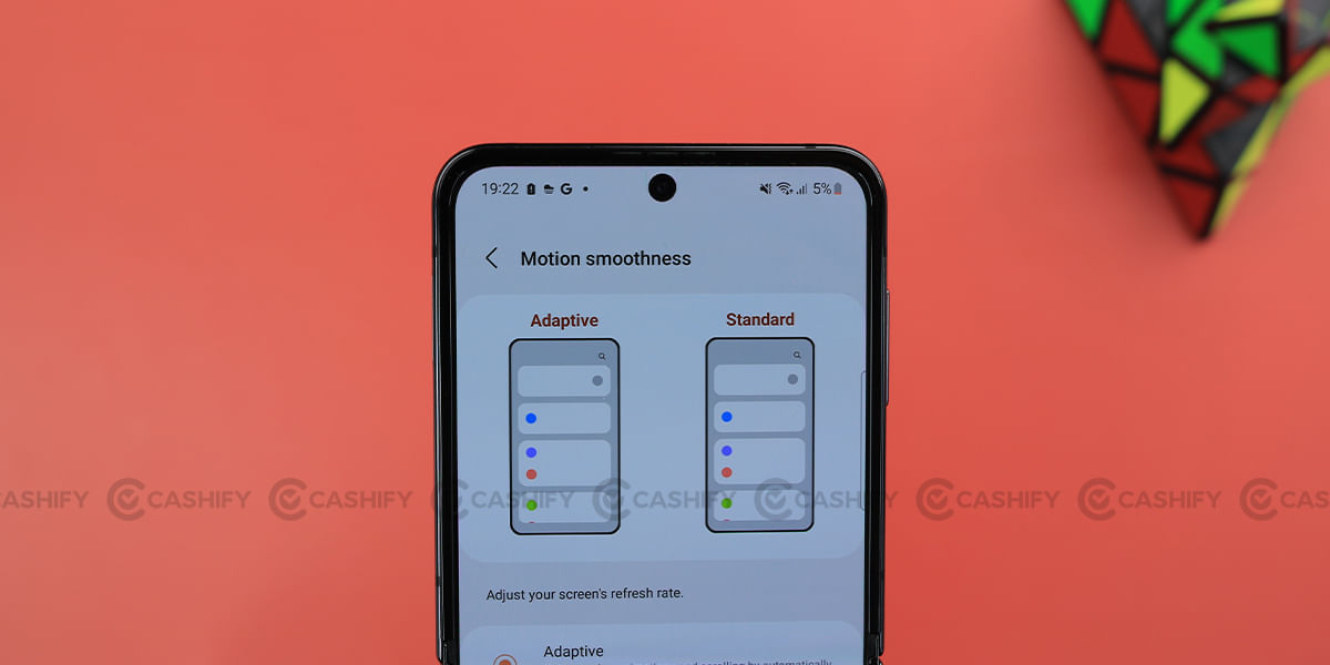 Galaxy Z Flip4 refresh rate