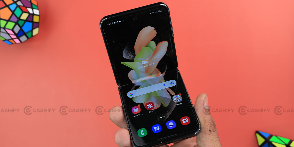 Galaxy Z Flip4 Flex mode