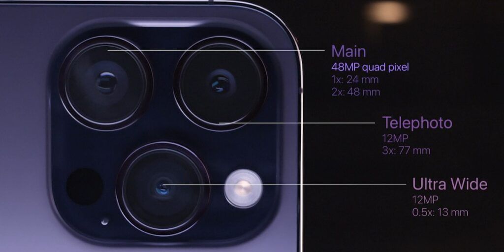 Apple iphone 14 pro max camera setup