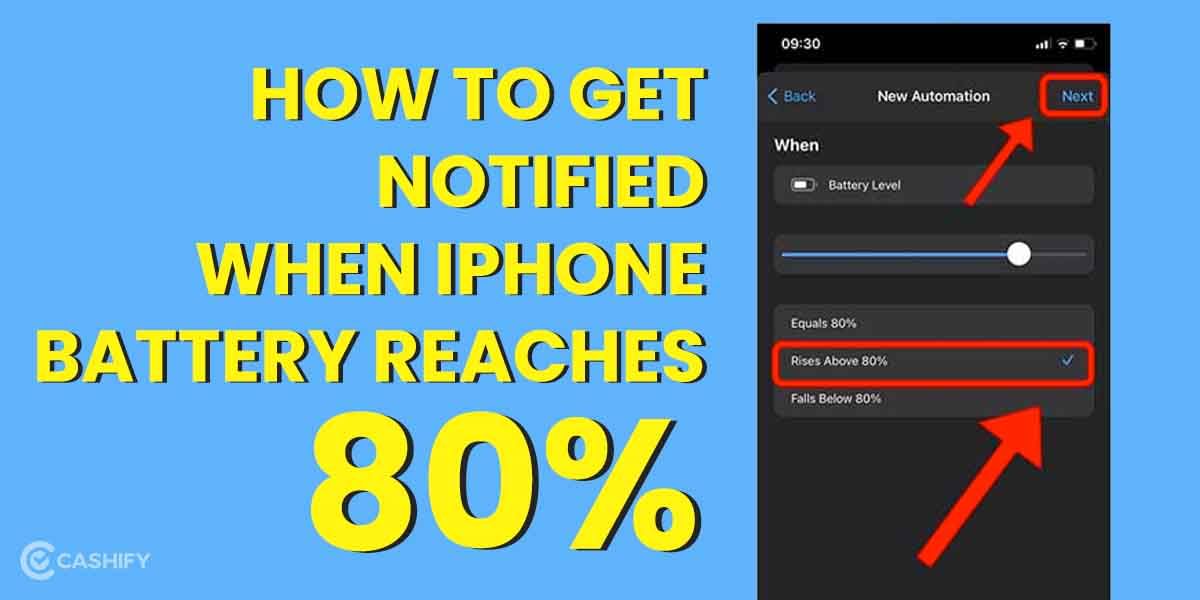 How To Get Notified When iPhone Battery Reaches 80%?