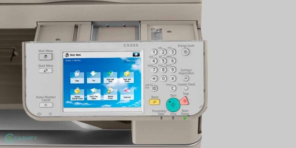 LCD Display in Printer
