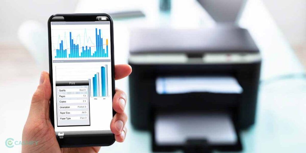 Smartphone connectivity in printer