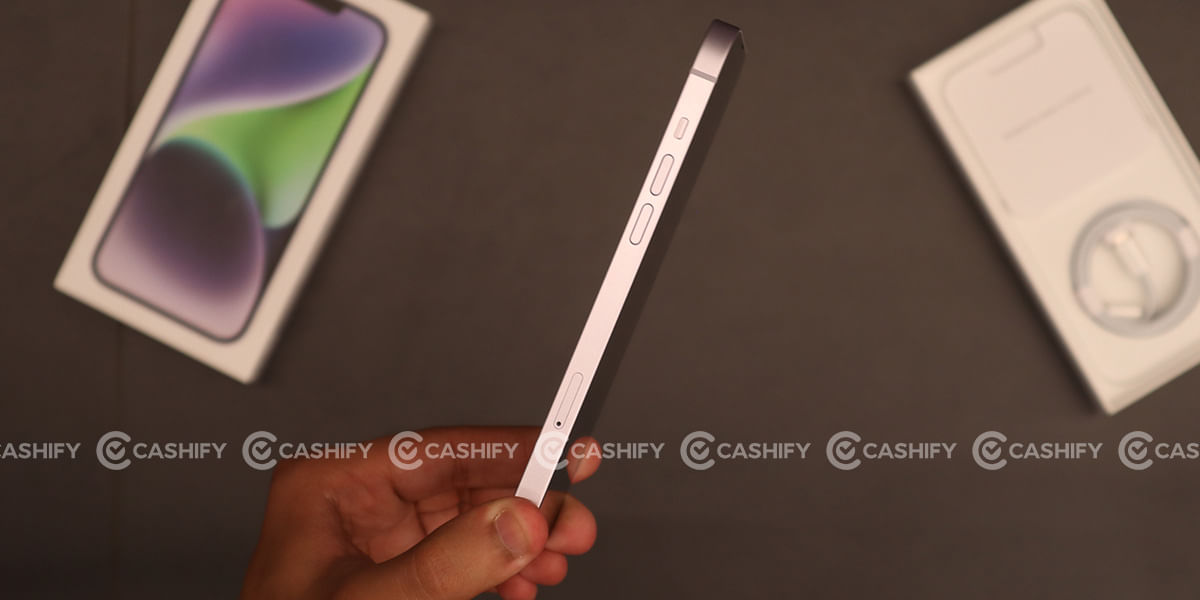 iPhone 14 Plus left side