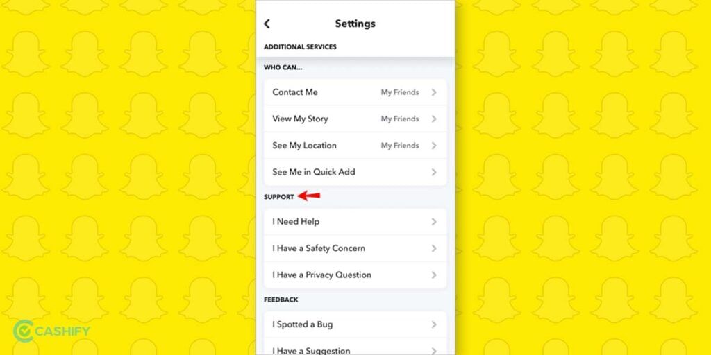 snapchat support
