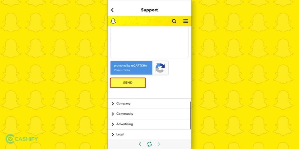snapchat support