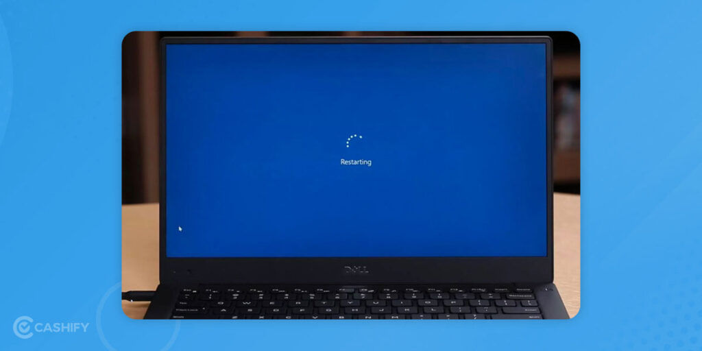 restarting the laptop
