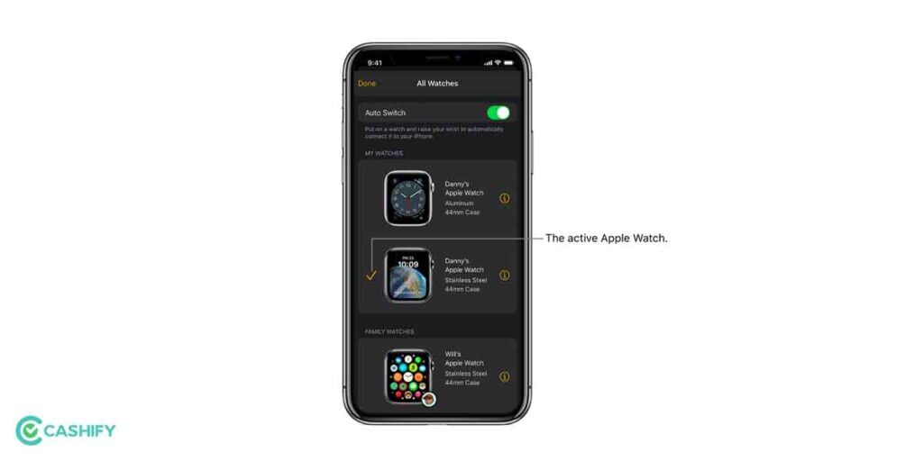 pairing iPhone and Apple watch