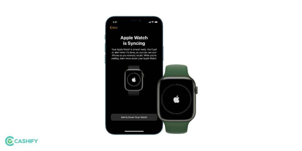 image on how to pair Apple watch with iPhone
