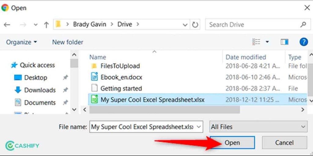 importing files to google sheet or ondrive