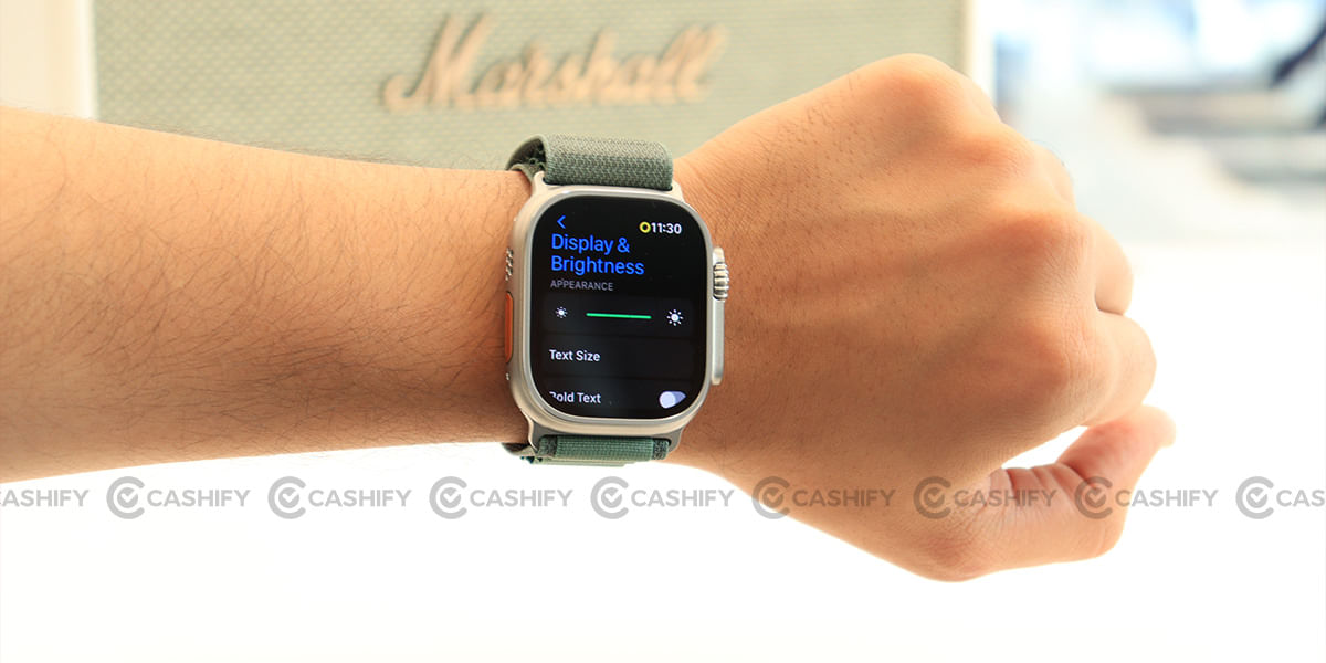 Watch Ultra brightness settings