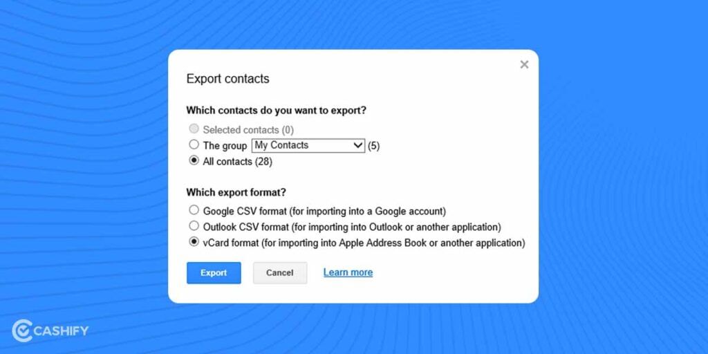 how to share contacts from android to iphone vcf file