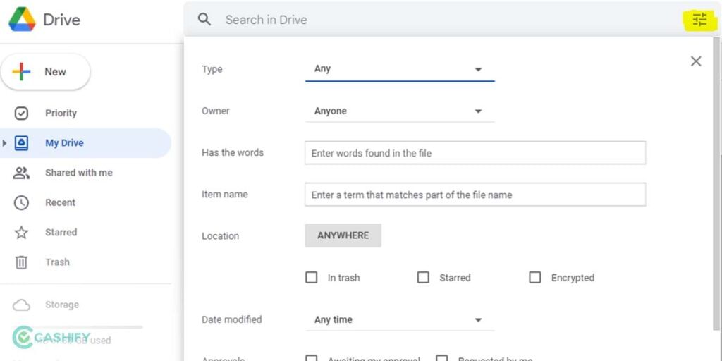 advanced search