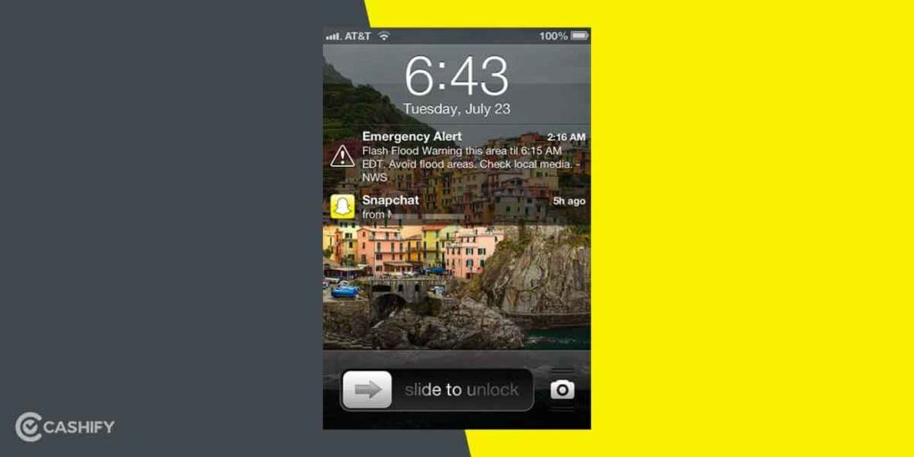 how to get bad weather alerts iPhone