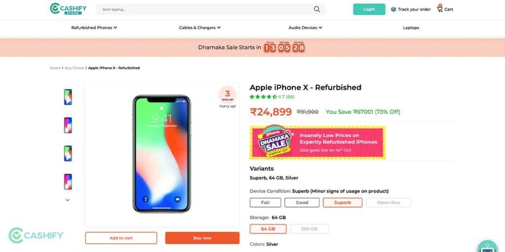 Refurbished Apple iPhone X