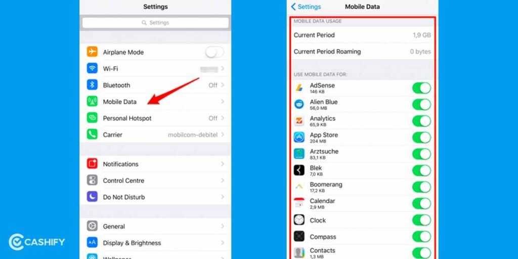 How to fix iOS notification issues using mobile data
