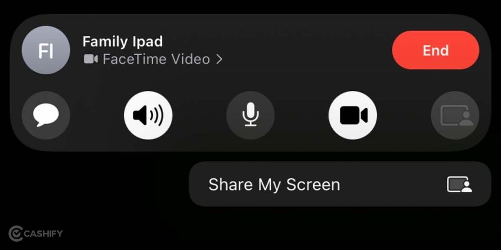 how to share screen using facetime image