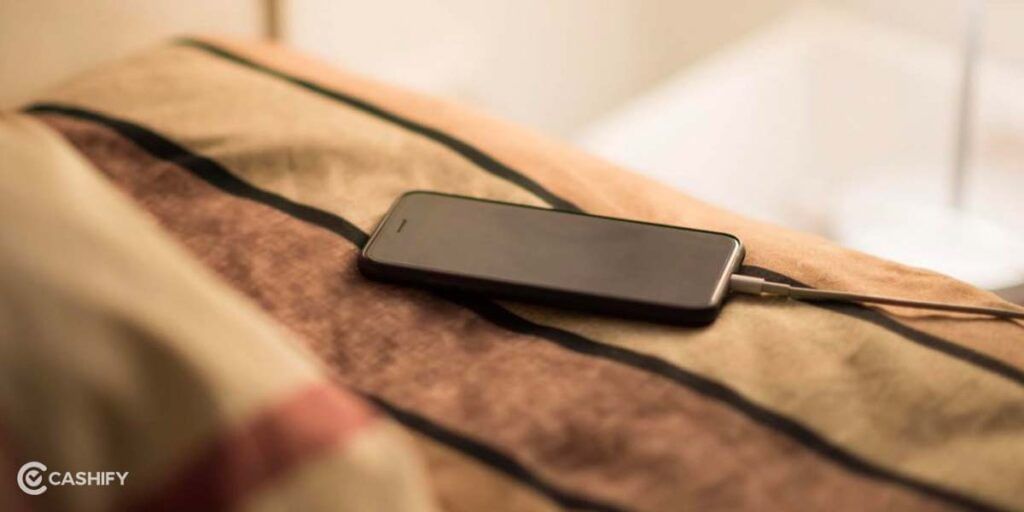 never charge phone on cushioned surface