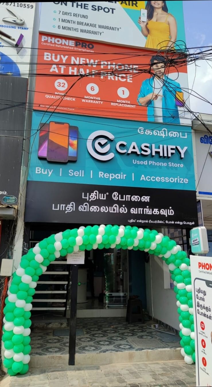 Cashify Buy, Sell and Repair Mobile Store Gandhipuram Coimbatore