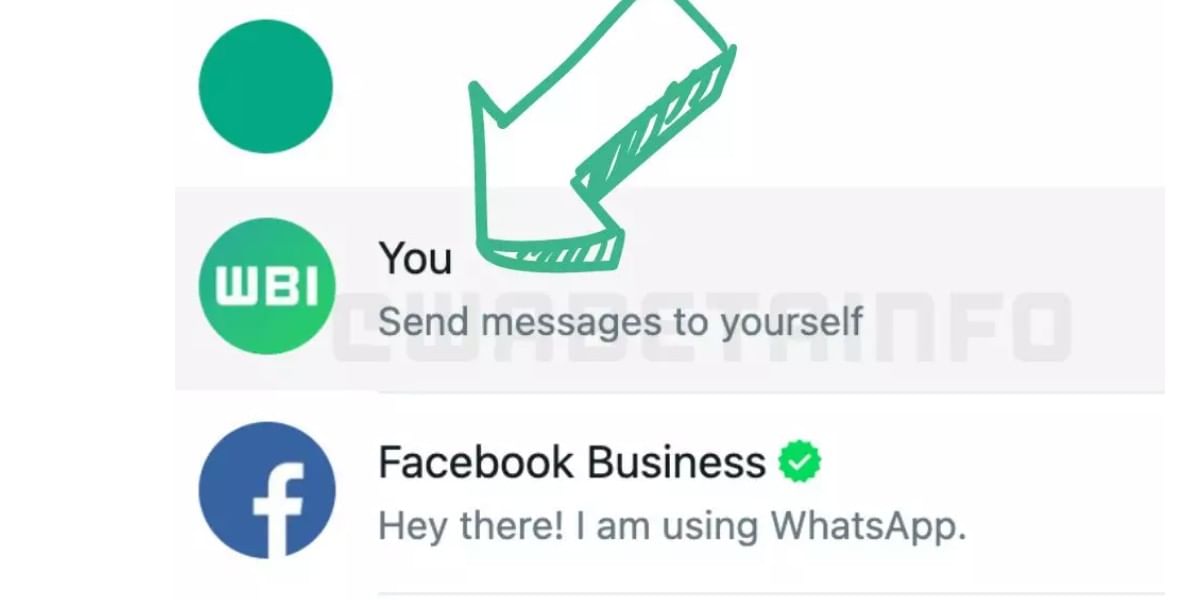 WhatsApp Self-Chat Feature