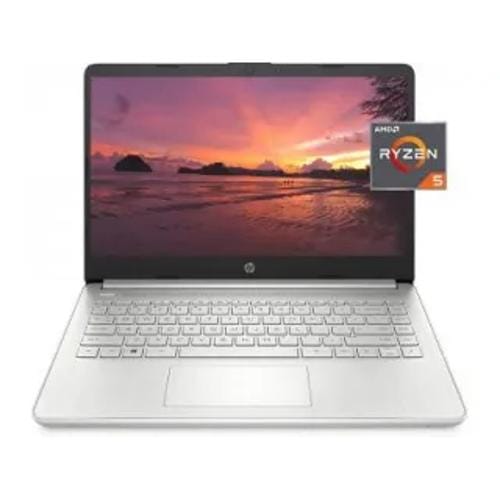 HP 14 fq1025nr 51N12UA AMD Hexa Core Ryzen 5 8 GB 256 GB SSD Windows 11 Front