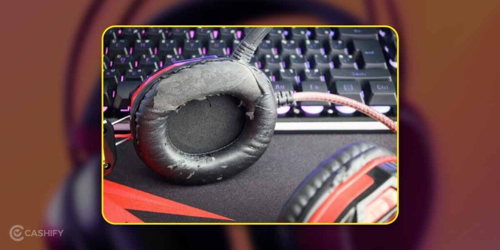 flaky headphone cushion