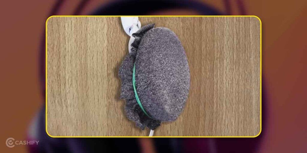 DIY Replace headphone cushion using socks