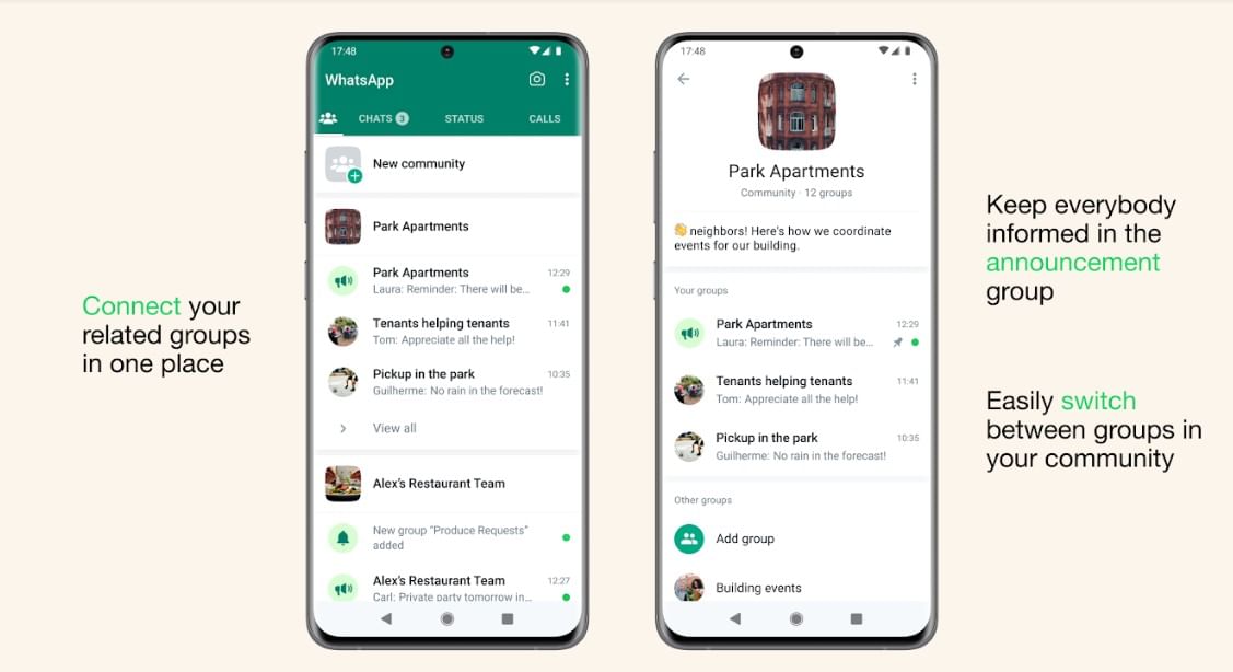 Communities feature