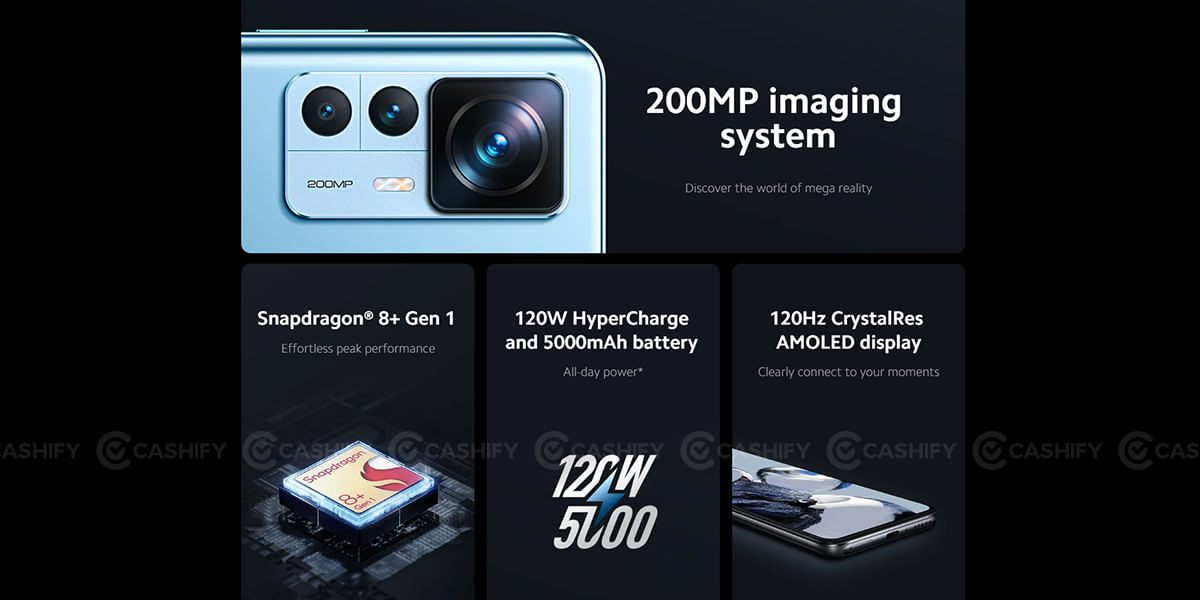 Xiaomi 12T Pro Specs at a glance