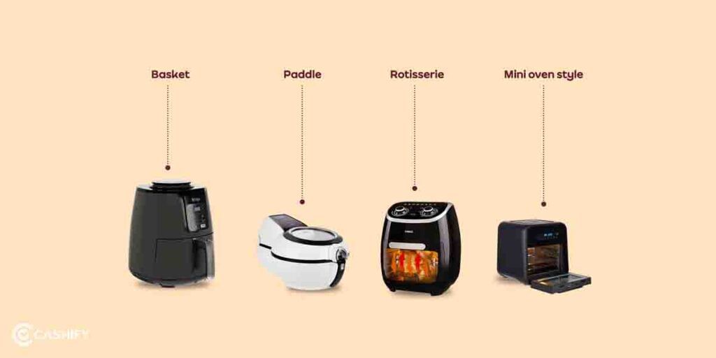 Types of an air fryer