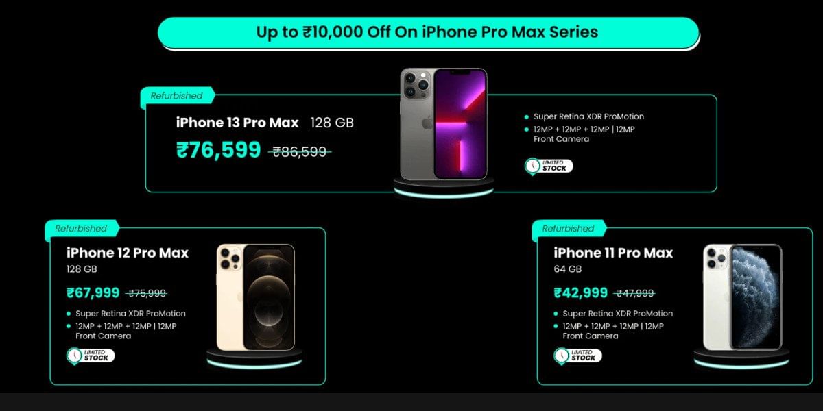 Cashify Black Friday Smartphone Sale iPhone Deals